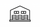 black line icon for retail warehouse